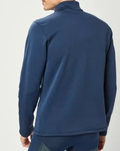 Pull technique col zippé Berra bleu-Odlo Hot