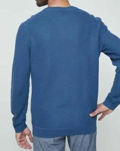 Pull Textured bleu moyen-Dockers Outlet