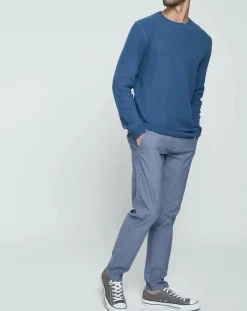 Pull Textured bleu moyen-Dockers Outlet