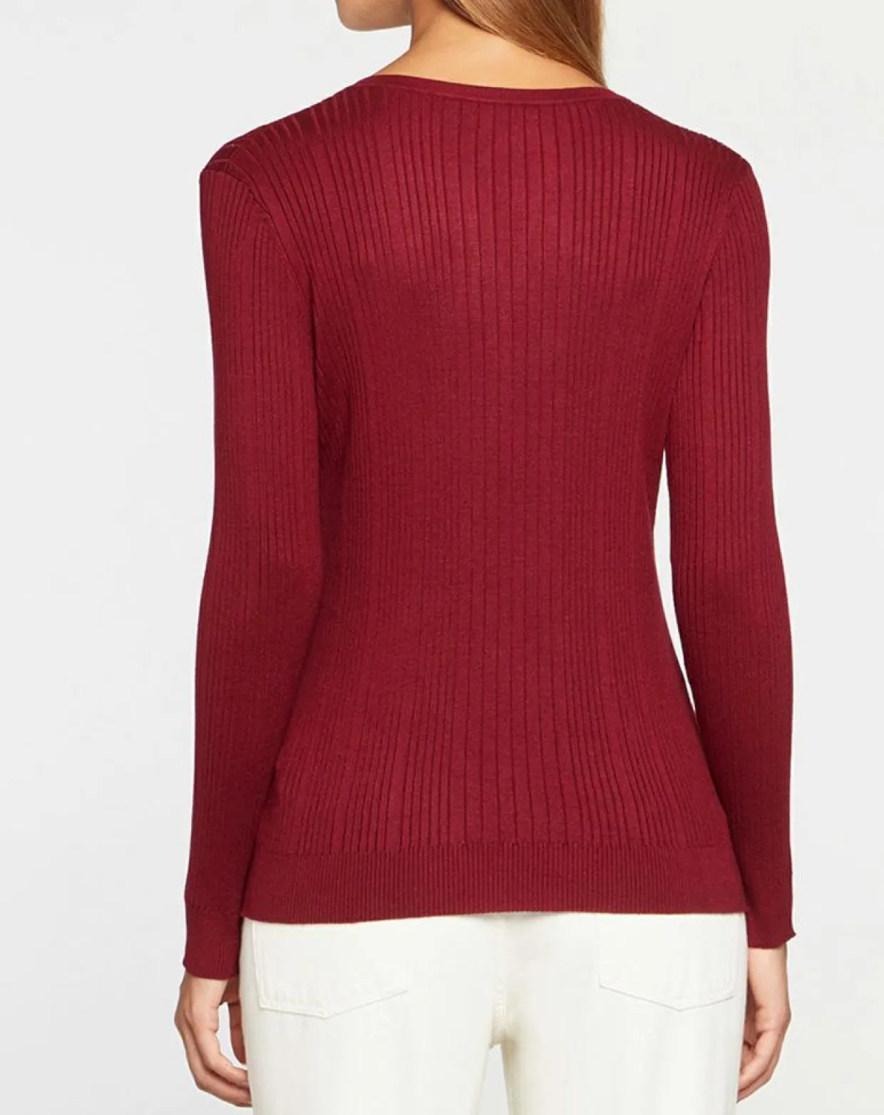 Femme Galeries Lafayette Pulls^Pull tunisien en Maille côtelée Fya bordeaux