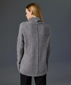 Femme Rodier Pulls^Pull Valériane col amovible gris moyen