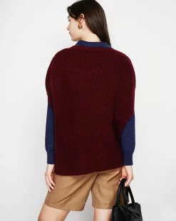 Femme Cachemire & Jo Pulls^Pull Victoire bordeaux