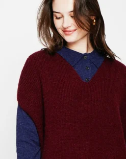 Femme Cachemire & Jo Pulls^Pull Victoire bordeaux