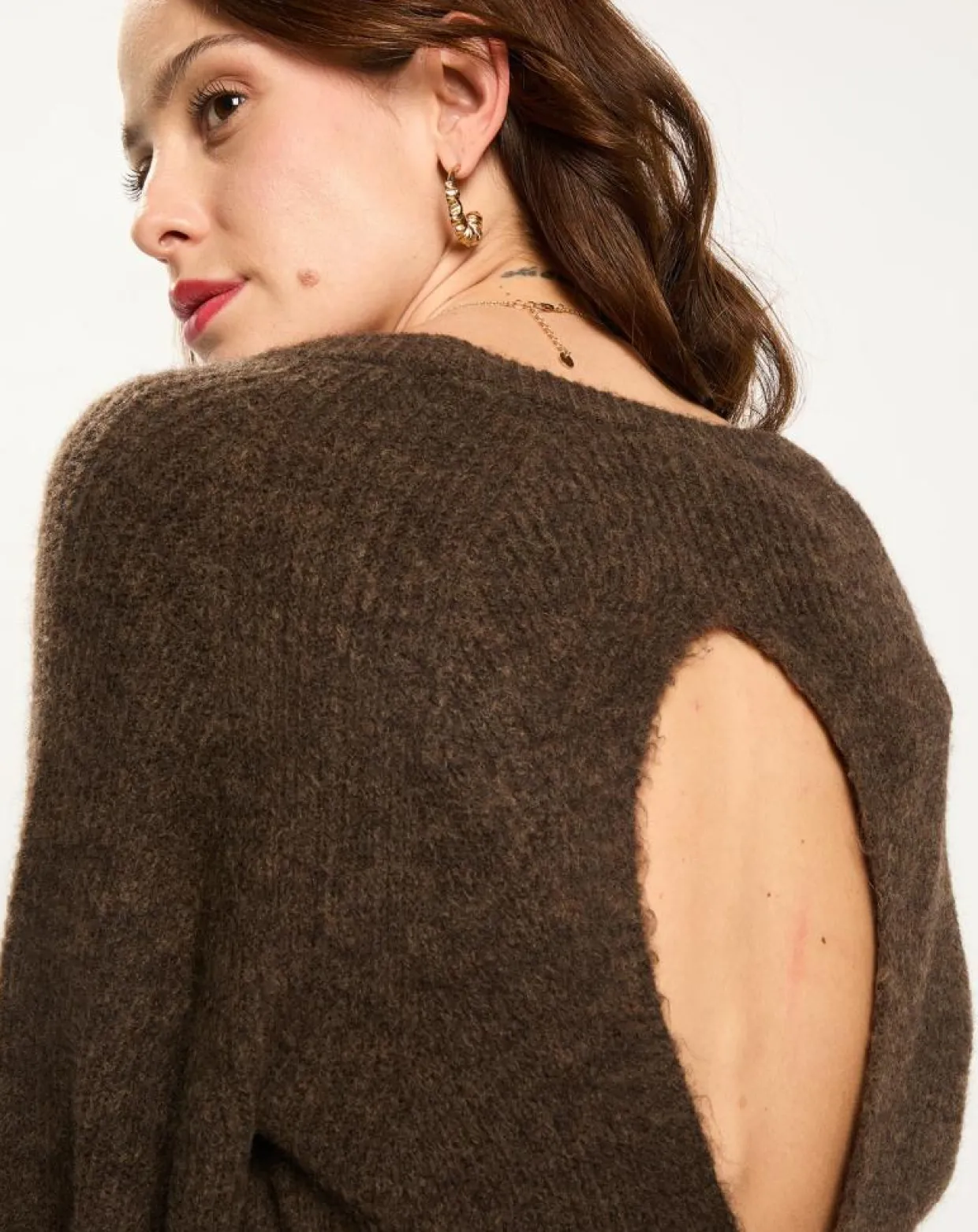 Pull Zana café-Lauren Vidal Sale