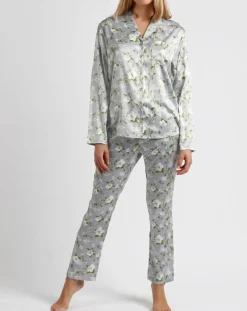 Pyjama Chemise & Pantalon Selena gris-Admas Hot
