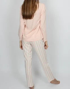Femme Admas Classic Lingerie, Nuit^Pyjama Classic Tripes rose
