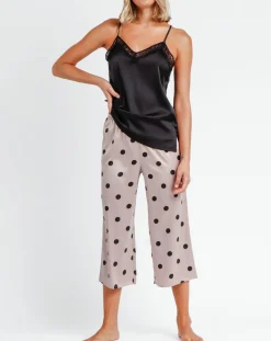 Femme Admas Classic Lingerie, Nuit^Pyjama Débardeur & Pantalon Jiya noir/rose