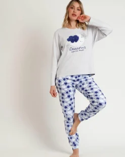 Femme Admas Lingerie, Nuit^Pyjama Dreams Come True A gris chiné