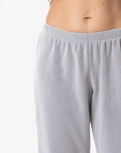 Femme Le Chat Lingerie, Nuit^Pyjama en micropolaire Douce gris chiné