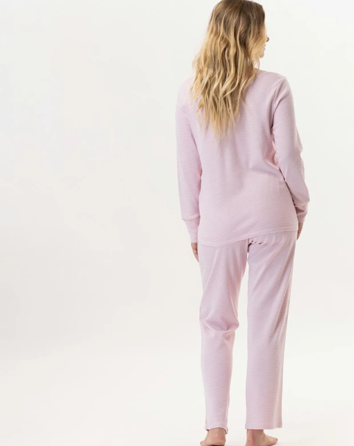 Femme Le Chat Lingerie, Nuit^Pyjama Garance rose/blanc