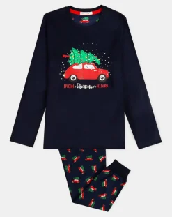 Enfant Mr Wonderful Garçon^Pyjama haut à manches longues & pantalon bleu marine