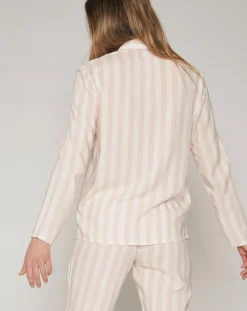 Pyjama haut à manches longues & pantalon rose clair-Mr Wonderful Clearance