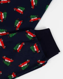 Enfant Admas Fille^Pyjama Haut manches longues & Pantalon Shiori gris/bleu marine