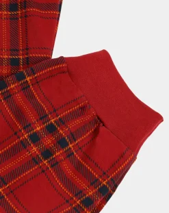 Pyjama Haut manches longues & Pantalon Mateo noir/rouge-Admas Discount