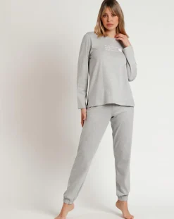 Pyjama Pink Hearts C gris chiné-Admas Clearance