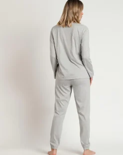 Pyjama Pink Hearts C gris chiné-Admas Clearance