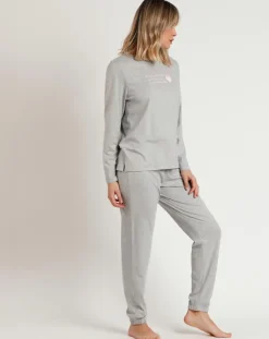 Pyjama Pink Hearts C gris chiné-Admas Clearance