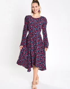 Robe à lacets print multicolore-Esprit Sale