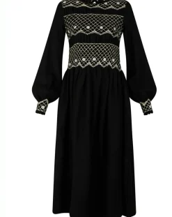 Femme Manoush Robes^Robe 100% Laine Baptême noire