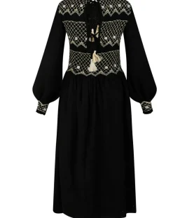 Femme Manoush Robes^Robe 100% Laine Baptême noire