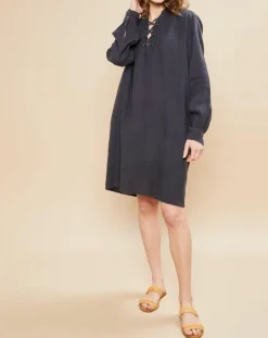 Robe 100% Lin Reference graphite-Hartford Discount