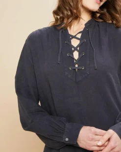 Robe 100% Lin Reference graphite-Hartford Discount