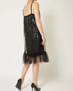 Femme Manoush Robes^Robe Paillettes noire