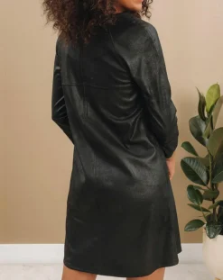 Femme Lauren Vidal Robes^Robe peau de pêche Tasha noire
