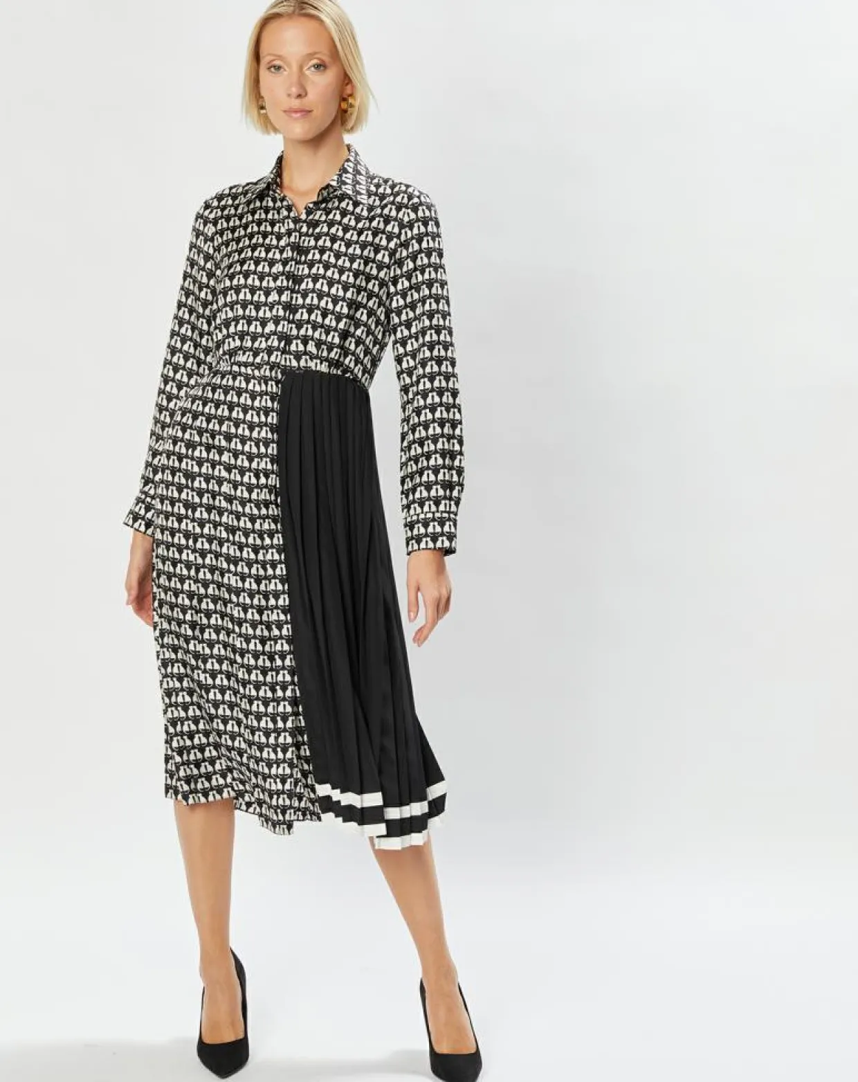 Robe 100% Soie Pevera noire-MaxMara