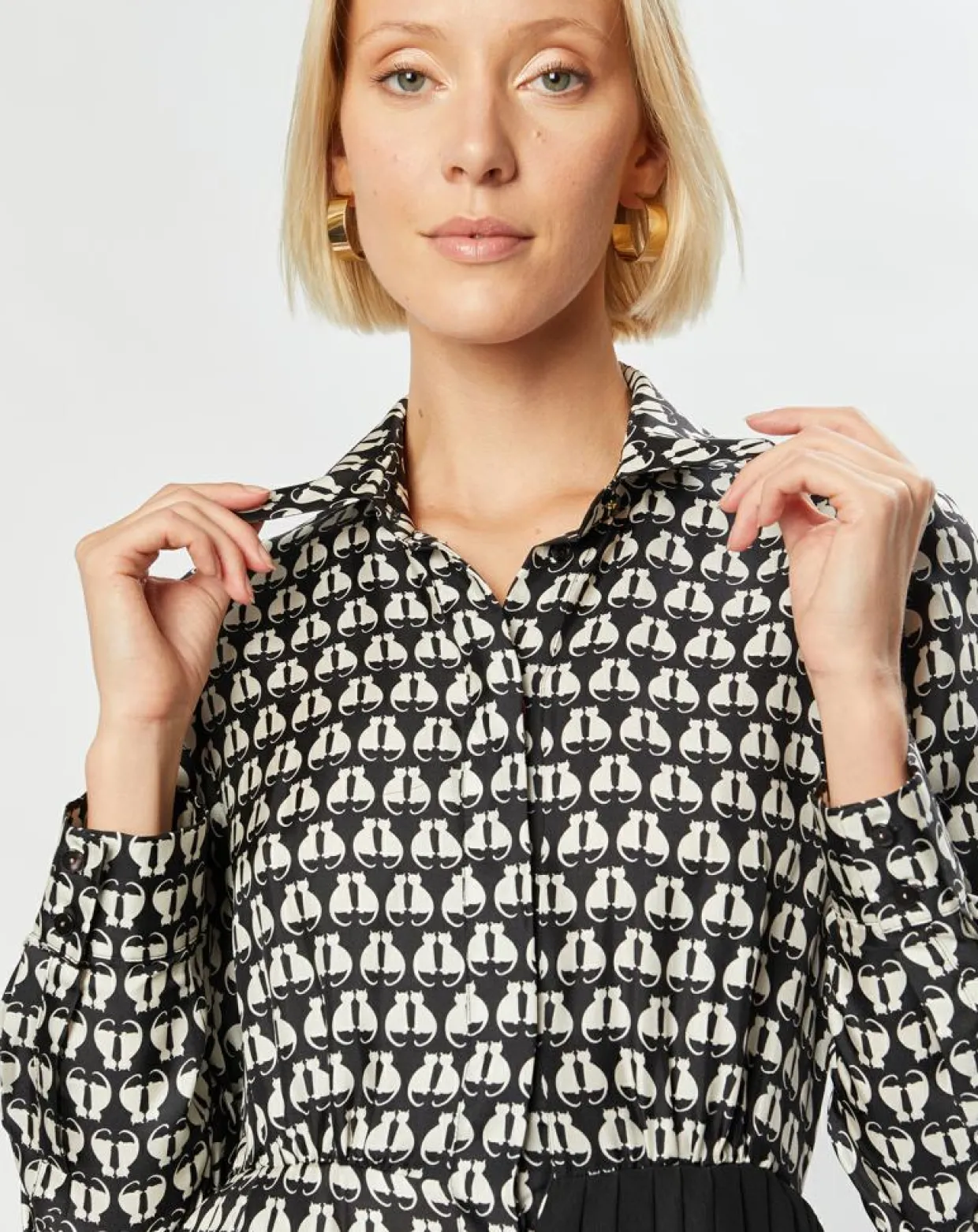 Robe 100% Soie Pevera noire-MaxMara