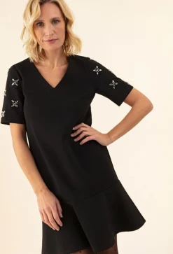 Robe Alfie noir-Bleu Blanc Rouge Hot
