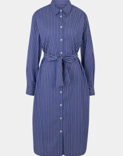 Robe Alix rayée blanc/bleu-Jodhpur Outlet