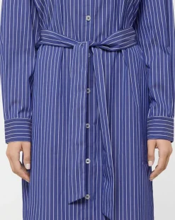 Robe Alix rayée blanc/bleu-Jodhpur Outlet