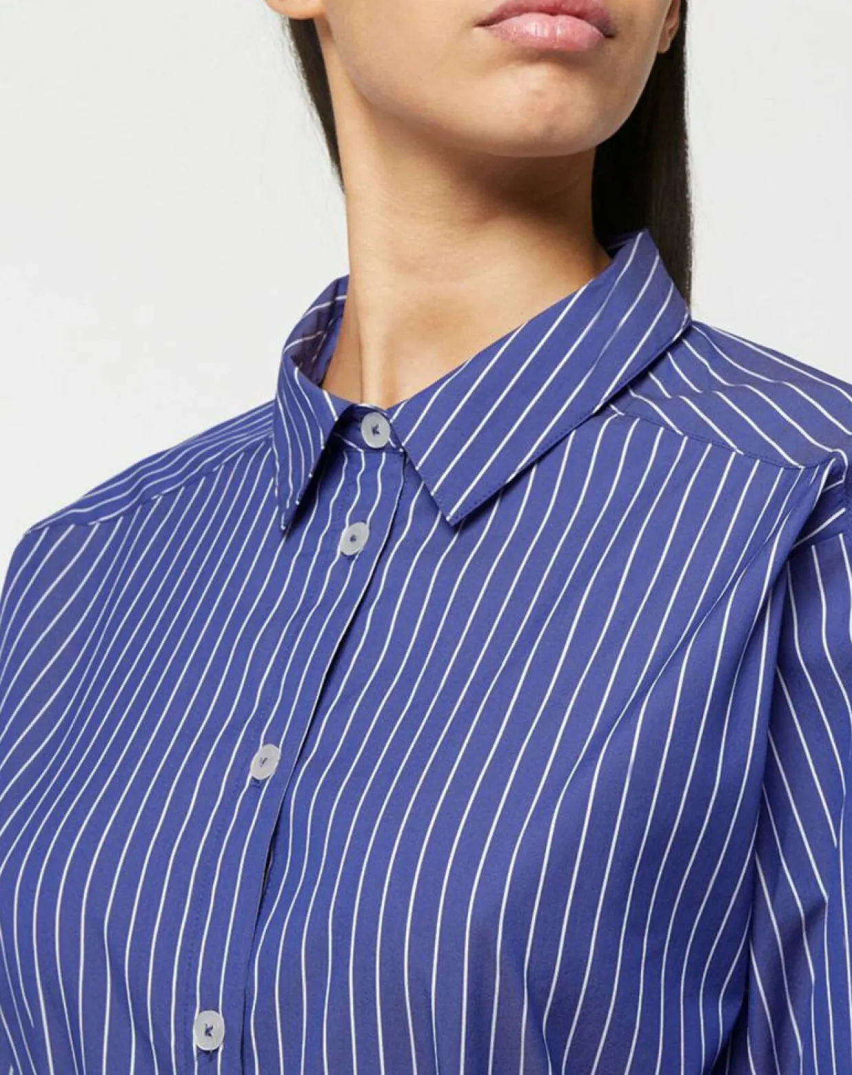 Robe Alix rayée blanc/bleu-Jodhpur Outlet