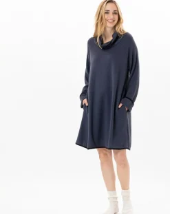 Femme Le Chat Robes^Robe Alpaga marine