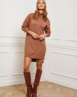 Femme Fleur de cachemire Robes^Robe Anna camel