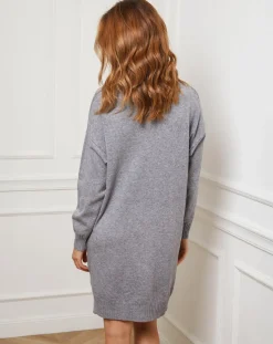 Femme Fleur de cachemire Robes^Robe Anna grise