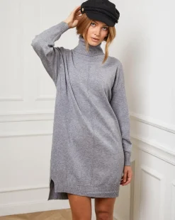 Femme Fleur de cachemire Robes^Robe Anna grise