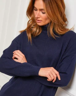 Femme Fleur de cachemire Robes^Robe Anna marine