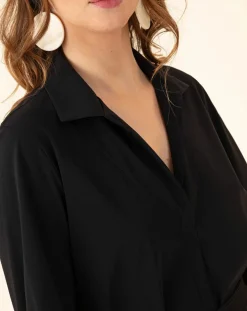 Robe avec Ceinture Sari noire-Indies Best