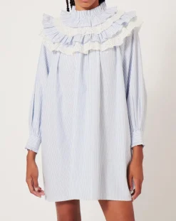 Femme Manoush Robes^Robe Baby Sailor rayée bleue