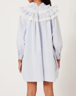 Femme Manoush Robes^Robe Baby Sailor rayée bleue