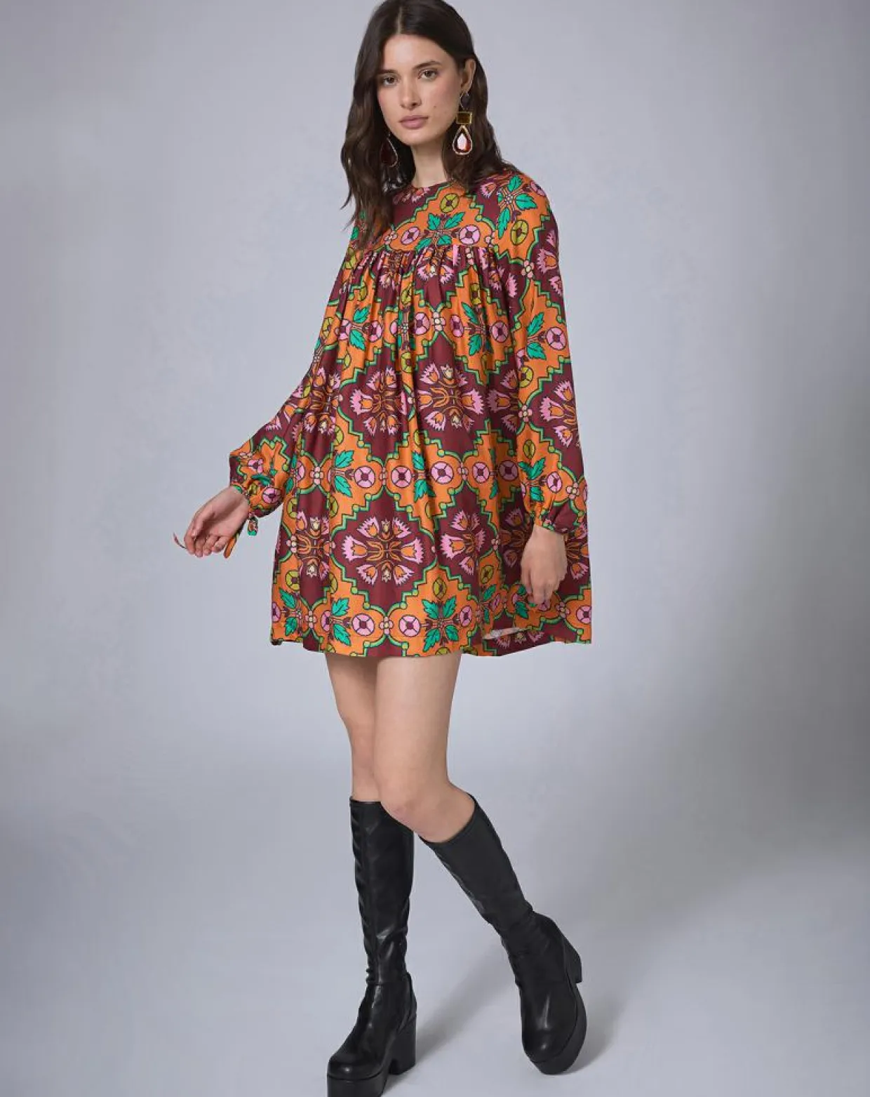Femme Manoush Robes^Robe Babydoll Jaipur unique multicolore