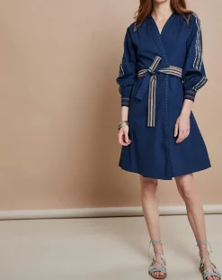 Femme Mare di Latte Robes^Robe Bali bleue