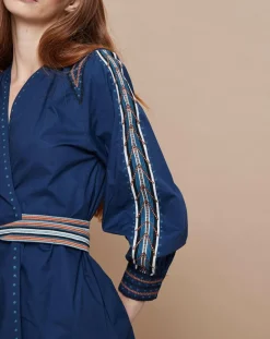 Femme Mare di Latte Robes^Robe Bali bleue