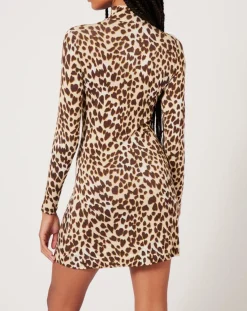 Robe Basic imprimée léopard-Manoush New