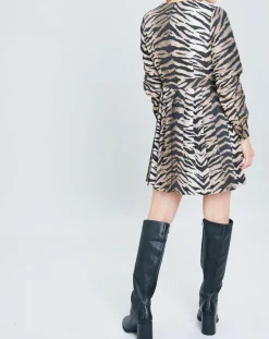 Femme Manoush Robes^Robe Belle de Jour imprimée marron