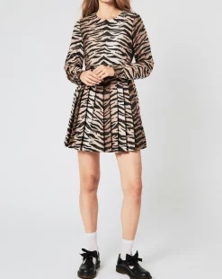 Femme Manoush Robes^Robe Belle de Jour imprimée marron