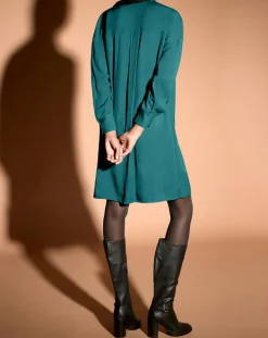 Femme Jodhpur Robes^Robe Brama cravate vert moyen