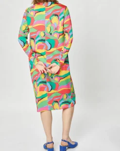 Femme Manoush Robes^Robe Caftan Purple Country Pop fluo
